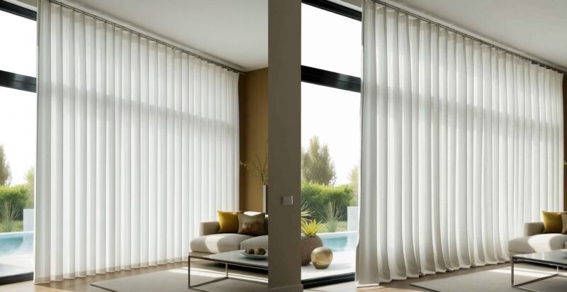 Zavesa do poda i ona koja malo pada na pod