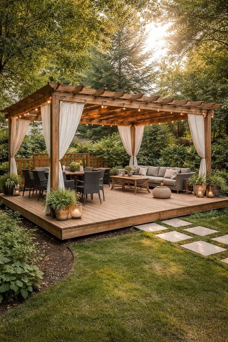 Višenamenski letnjikovac sa podijumom